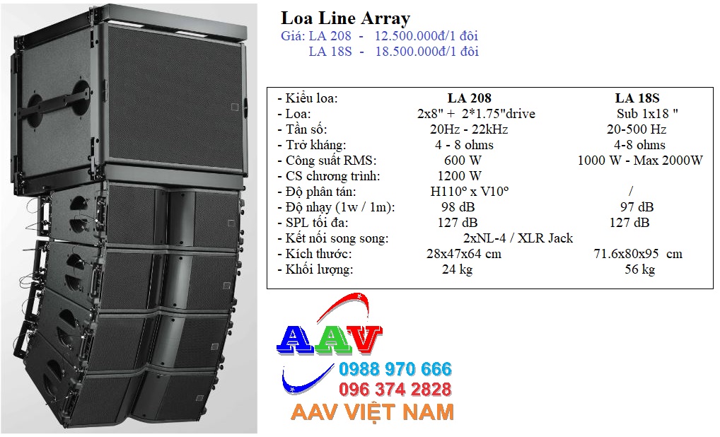 loa line array cho hội trường sân khấu chuyên nghiệp